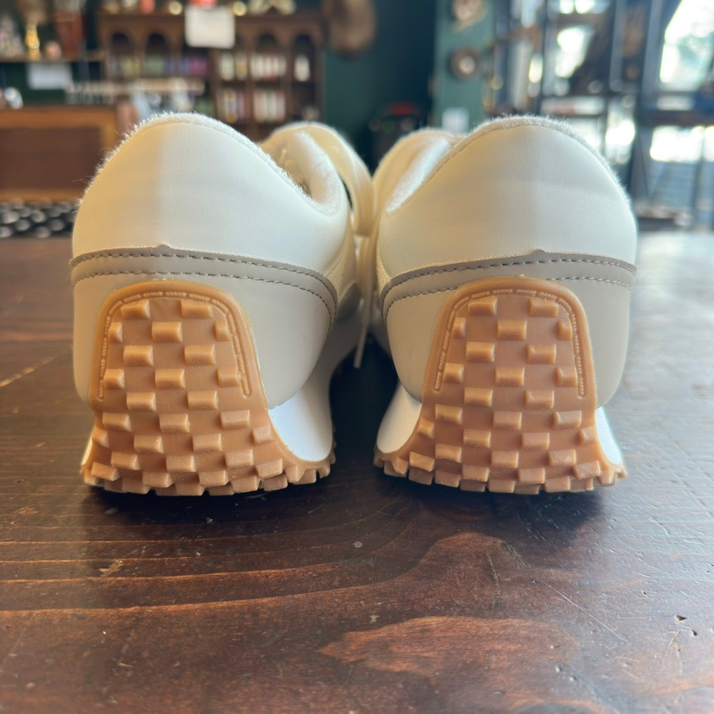 Vintage Havana Gadol Sneakers Womens 7 Cream Gold Star Platform Mesh Lace Up - Picture 5 of 11